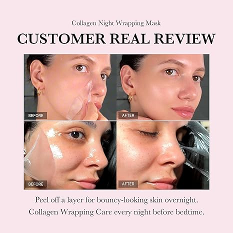 Medicube Collagen Overnight Wrapping Peel Off Facial Mask Pack, 75ml